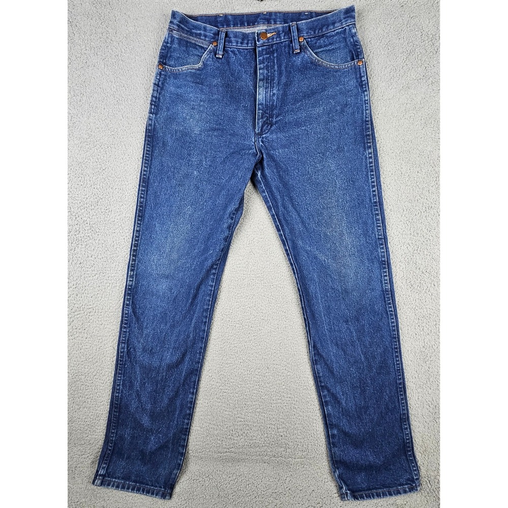 Wrangler Cowboy Cut Jeans 32x35 Blue 13MWZPW Original Fit Straight Leg Denim